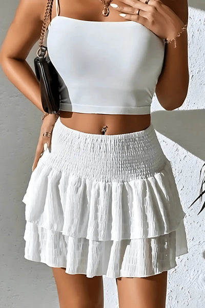 Playful Muse Ruffled Mini Skirt