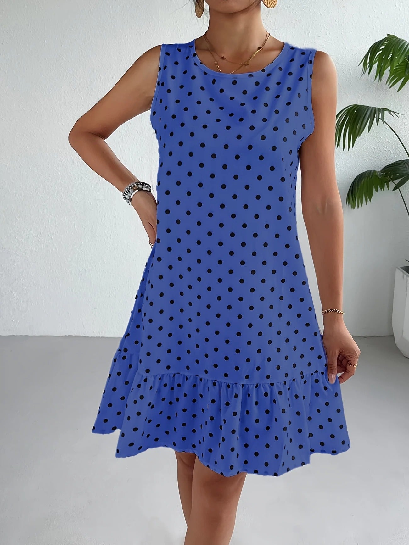 Playful Whimsy Ruffle Hem Mini Dress