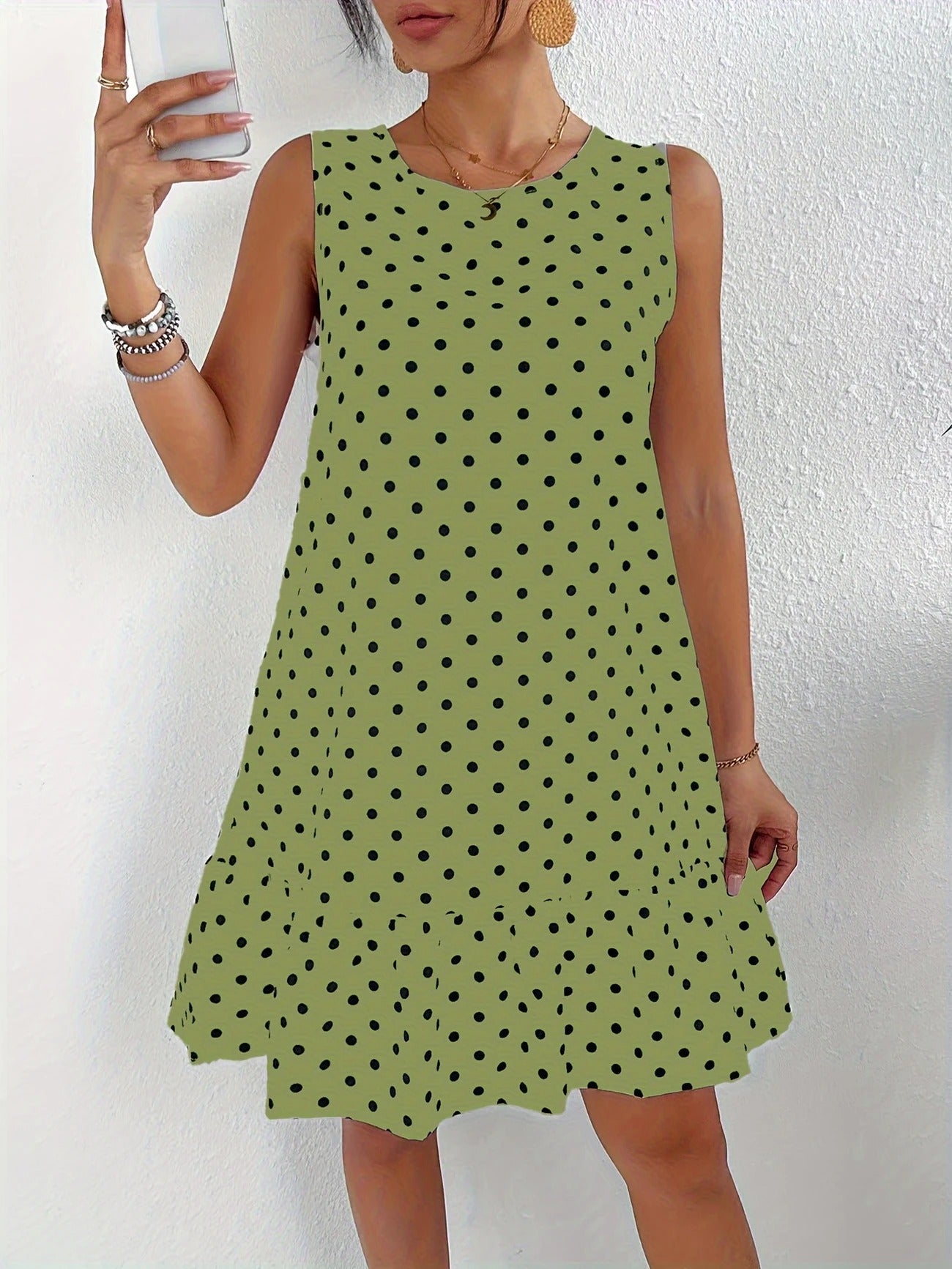 Playful Whimsy Ruffle Hem Mini Dress