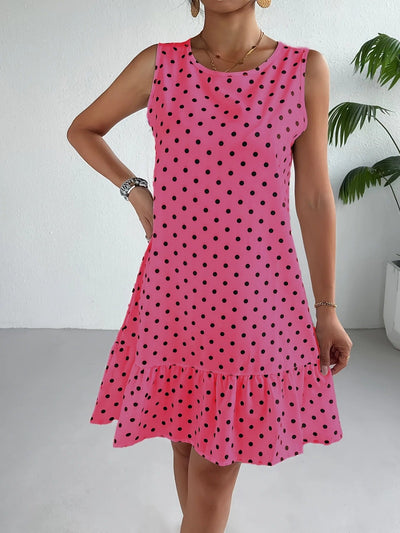 Playful Whimsy Ruffle Hem Mini Dress