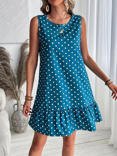 Playful Whimsy Ruffle Hem Mini Dress