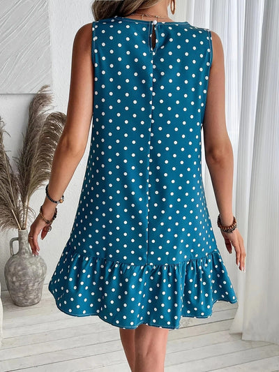 Playful Whimsy Ruffle Hem Mini Dress