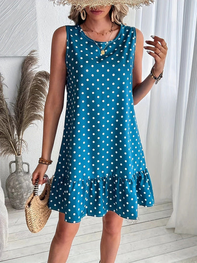 Playful Whimsy Ruffle Hem Mini Dress