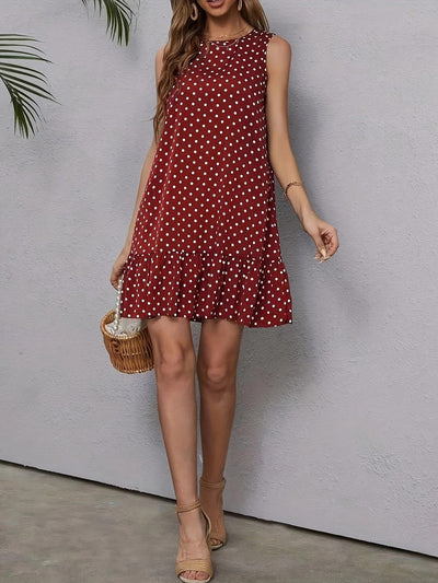 Playful Whimsy Ruffle Hem Mini Dress