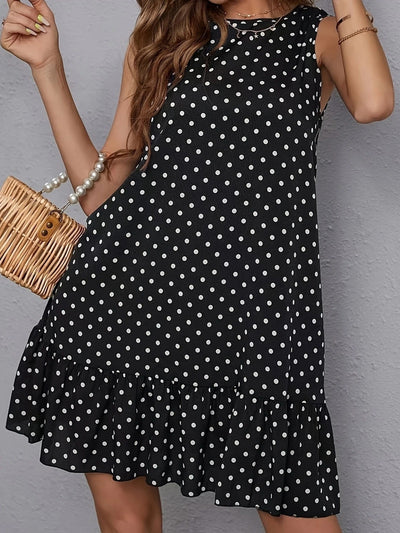 Playful Whimsy Ruffle Hem Mini Dress