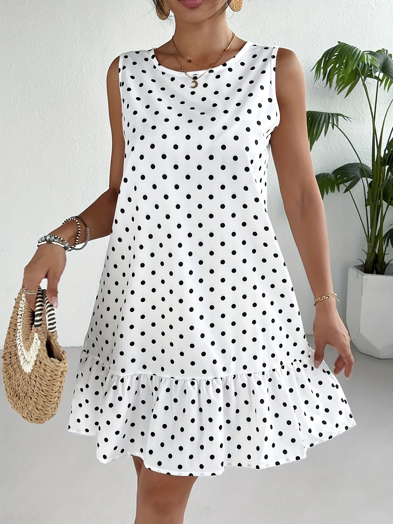 Playful Whimsy Ruffle Hem Mini Dress