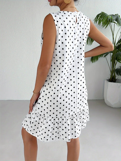 Playful Whimsy Ruffle Hem Mini Dress