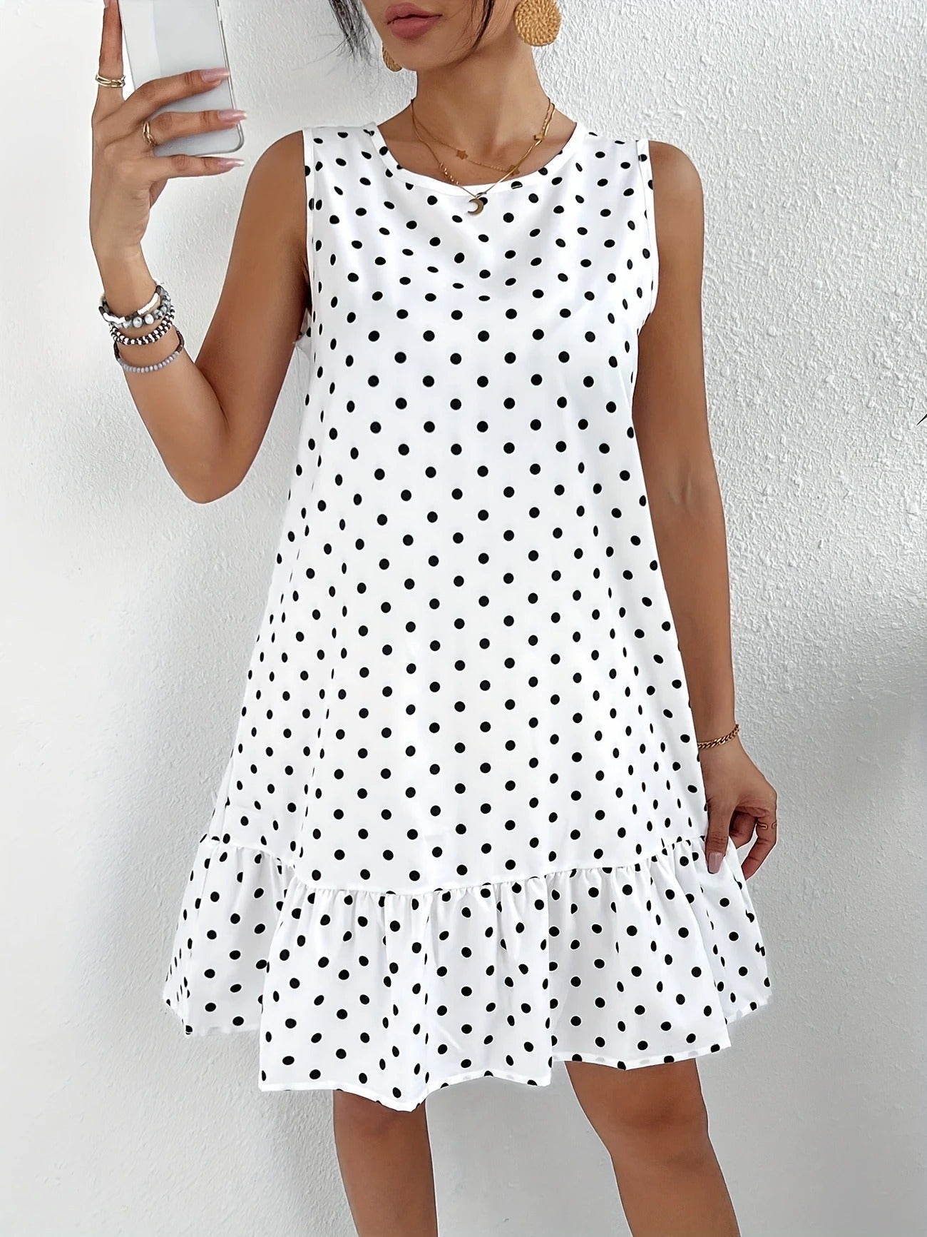 Playful Whimsy Ruffle Hem Mini Dress