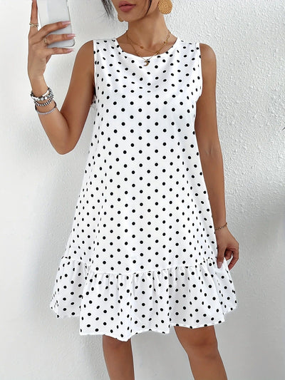 Playful Whimsy Ruffle Hem Mini Dress