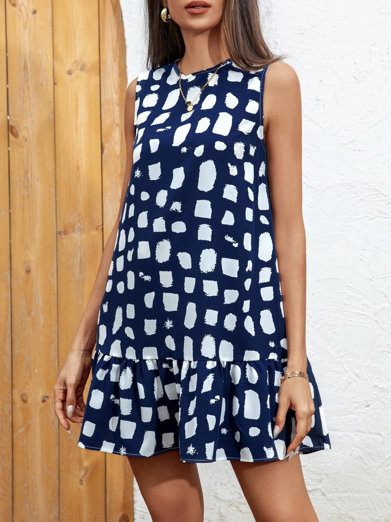 Playful Whimsy Ruffle Hem Mini Dress