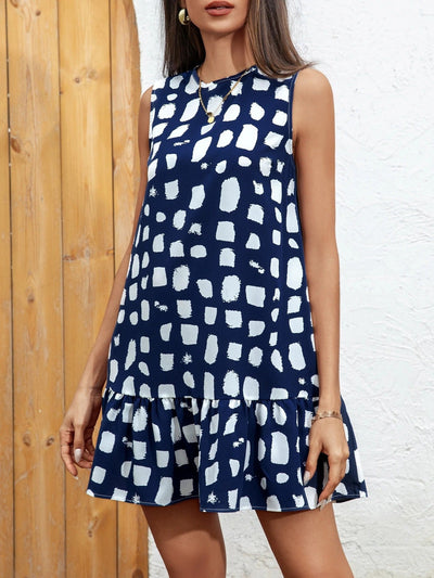 Playful Whimsy Ruffle Hem Mini Dress