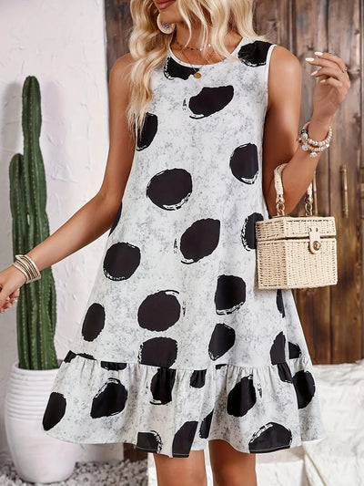 Playful Whimsy Ruffle Hem Mini Dress