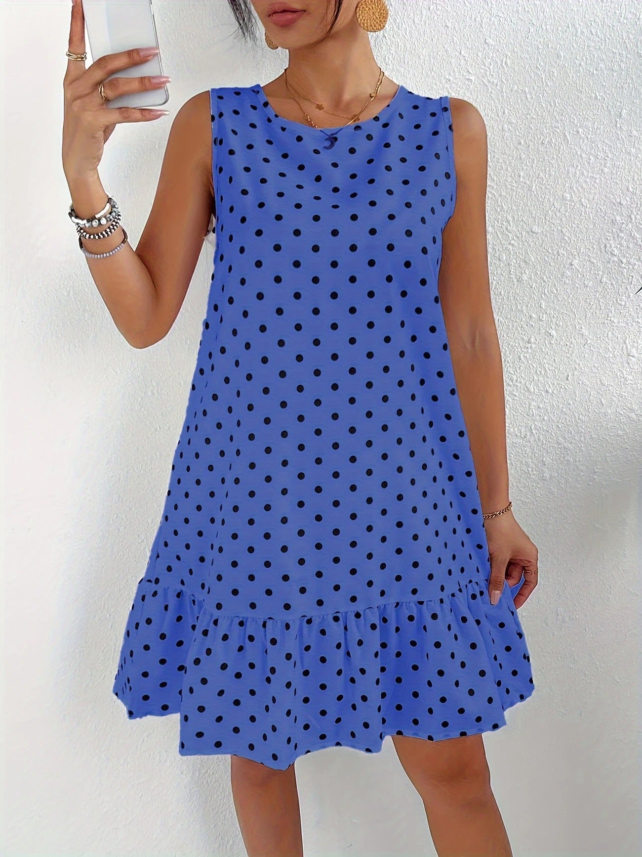 Playful Whimsy Ruffle Hem Mini Dress