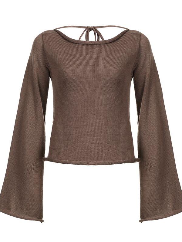 Enchanting Open-Back Knit Top