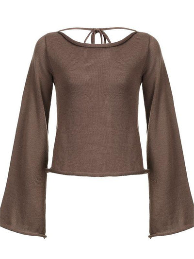 Enchanting Open-Back Knit Top