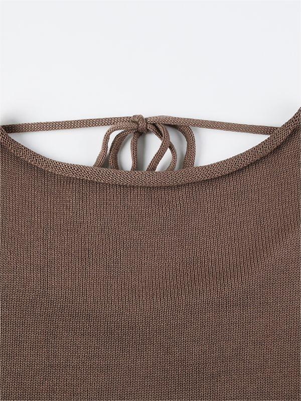 Enchanting Open-Back Knit Top