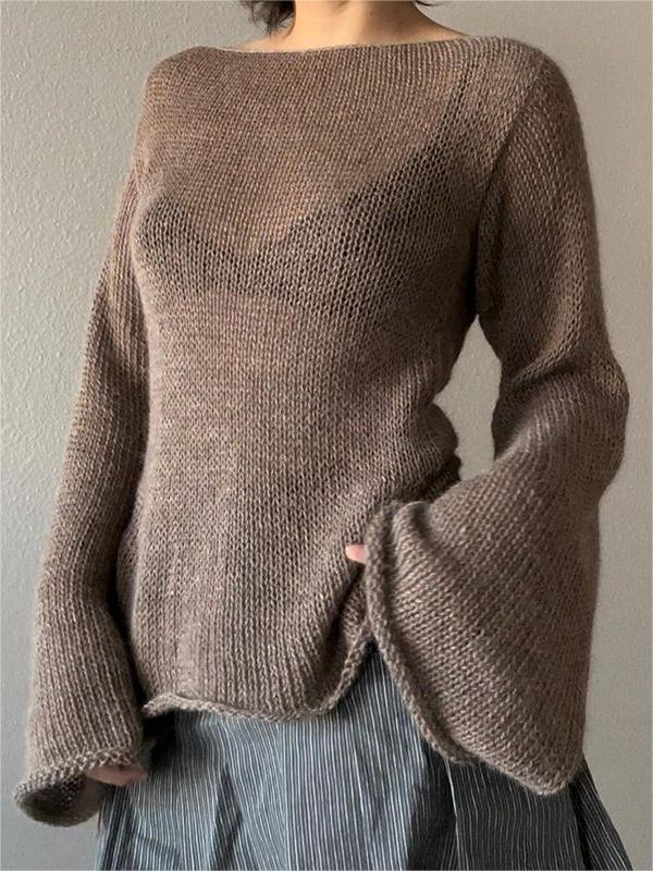 Enchanting Open-Back Knit Top