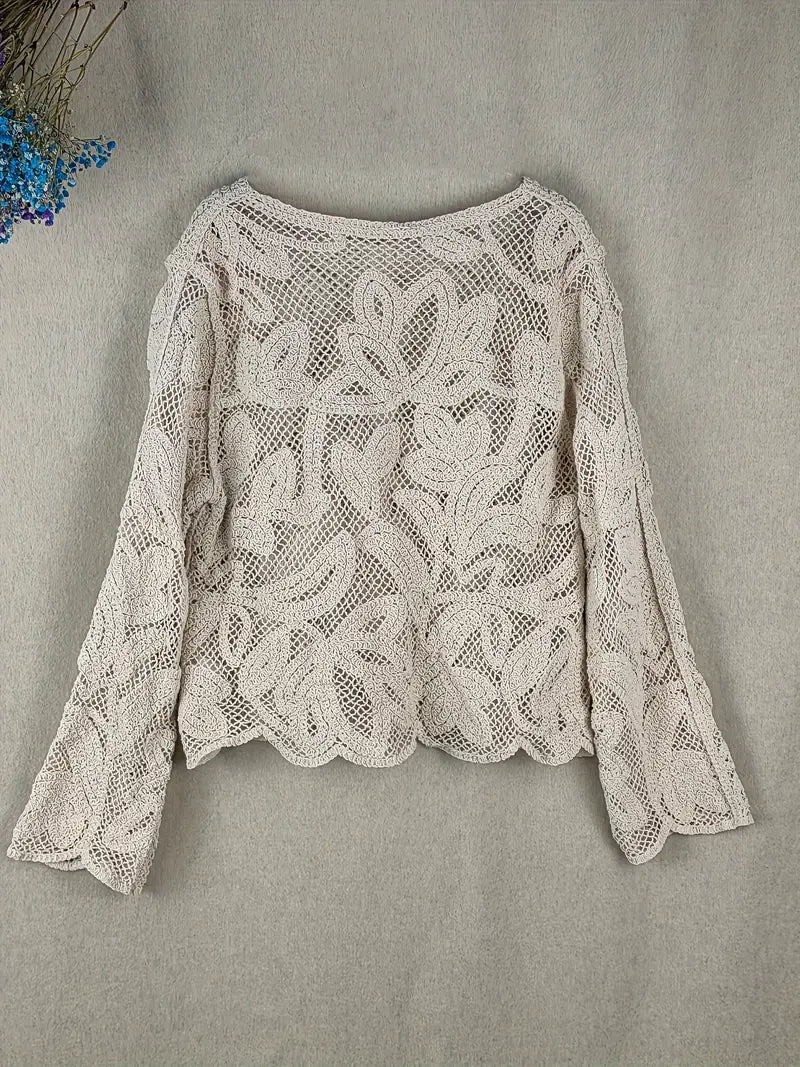 Poetic Whimsy Floral Lace Blouse