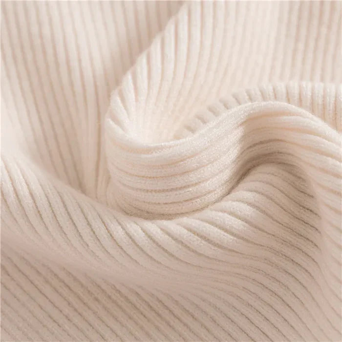 Elegant Ribbed Turtleneck Top