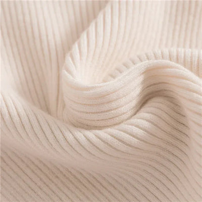 Elegant Ribbed Turtleneck Top