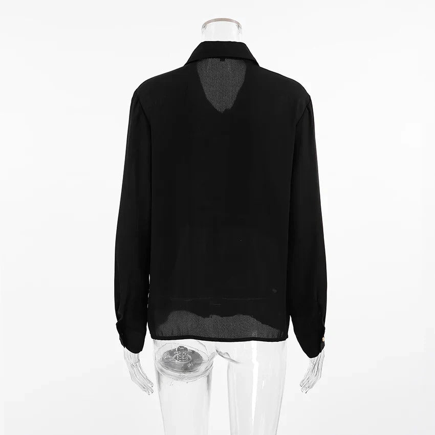 Poised Rhythm Pleated Cropped Blouse