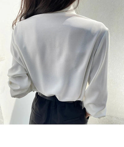 Poised Rhythm Pleated Cropped Blouse