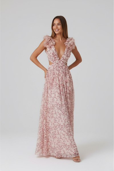 Romantic Floral Maxi Dress