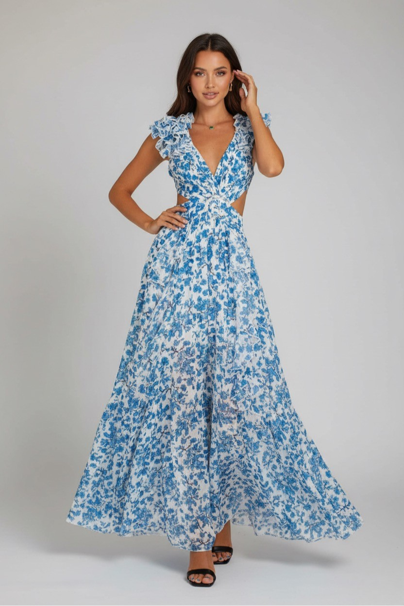 Romantic Floral Maxi Dress