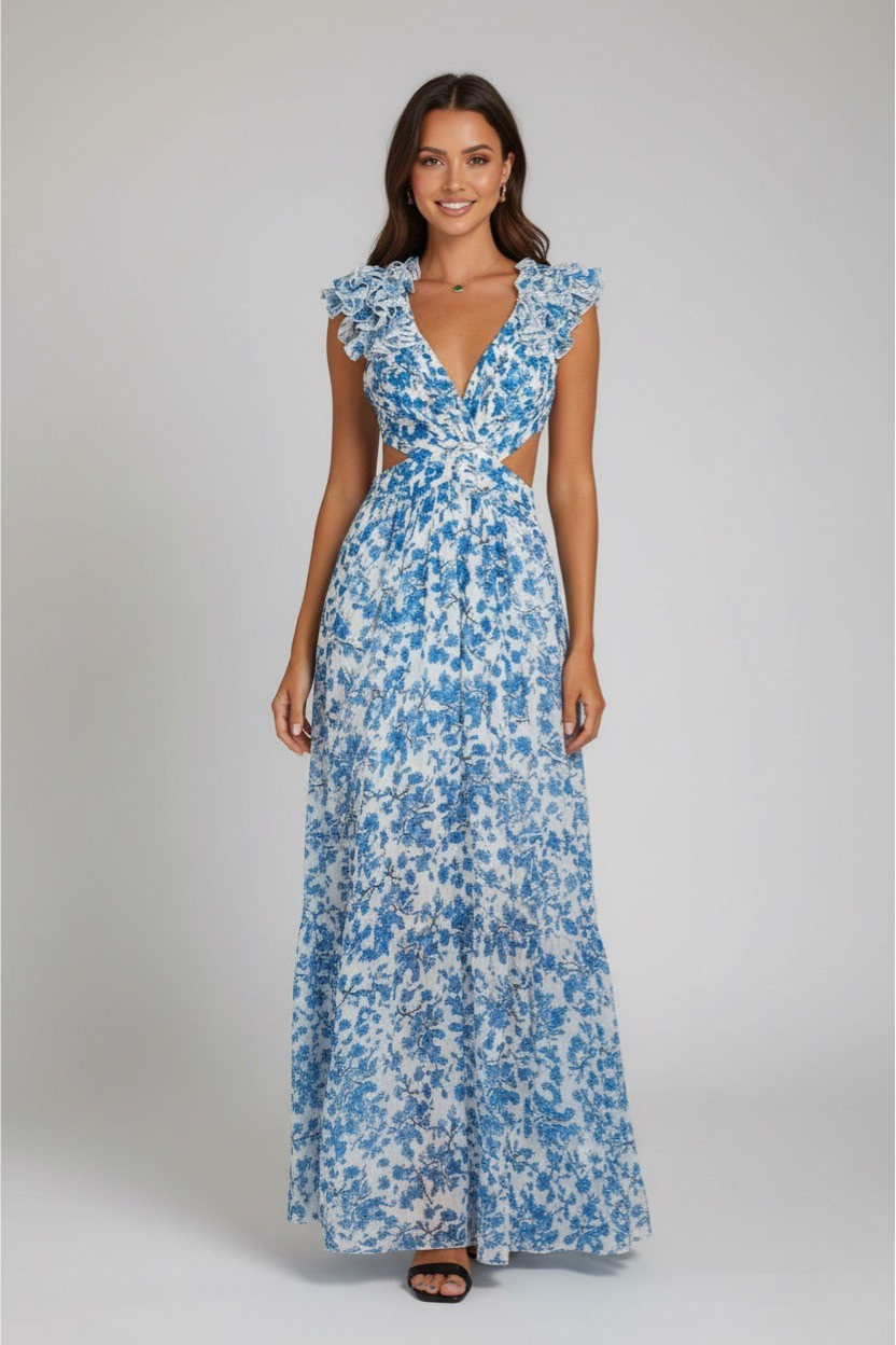 Romantic Floral Maxi Dress