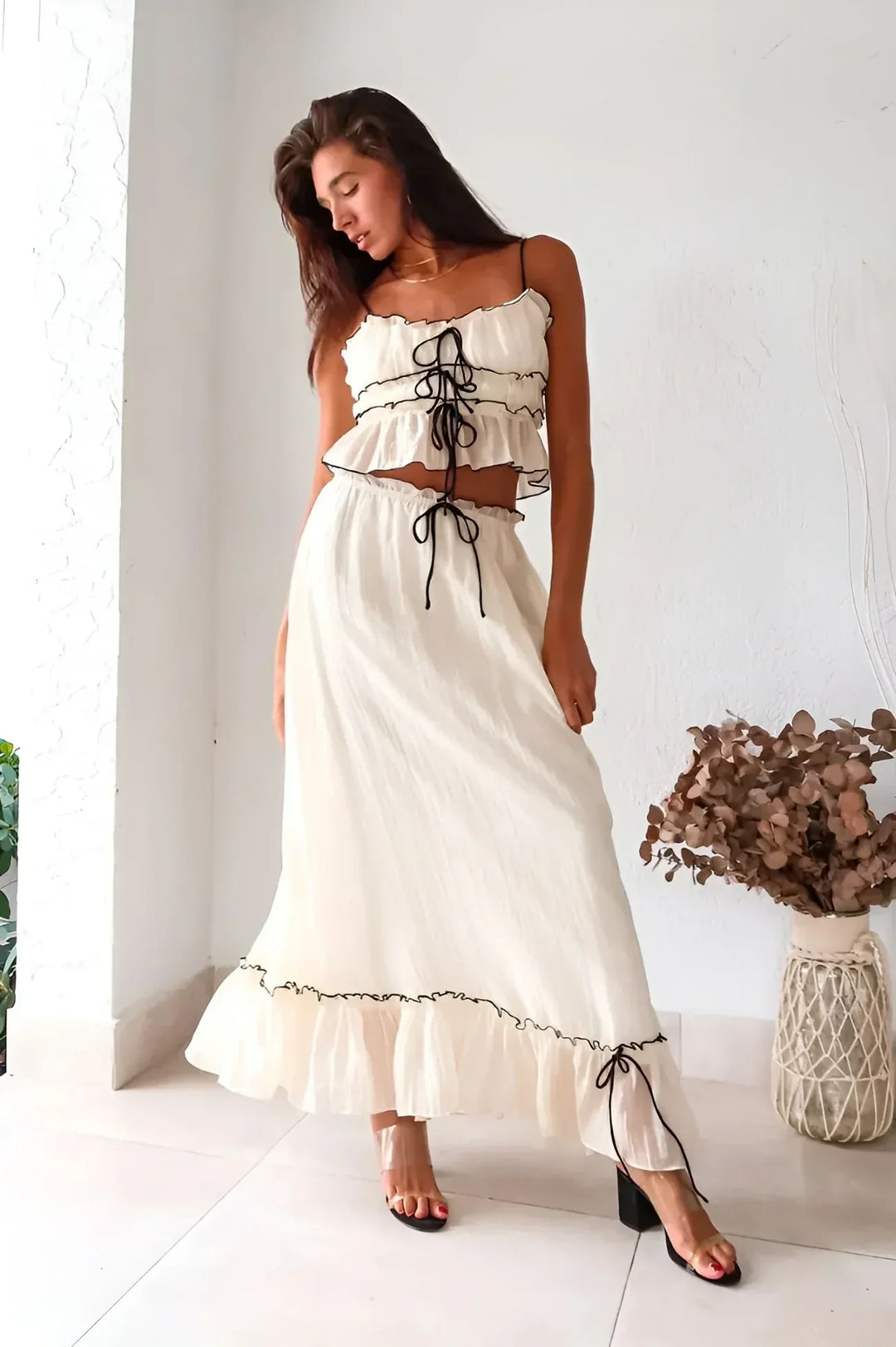 Romantic Whispers Ruffle Set