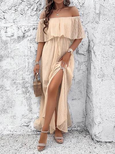 Seaside Dream Ruffle Maxi Dress