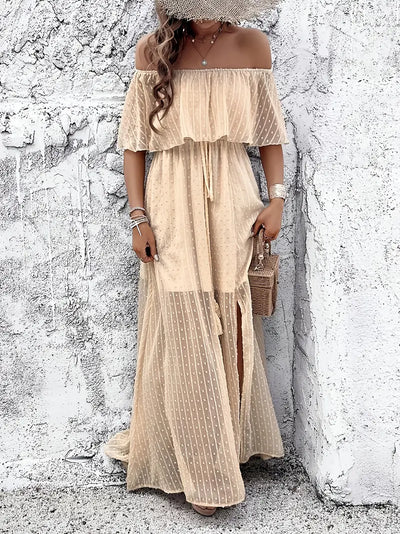 Seaside Dream Ruffle Maxi Dress