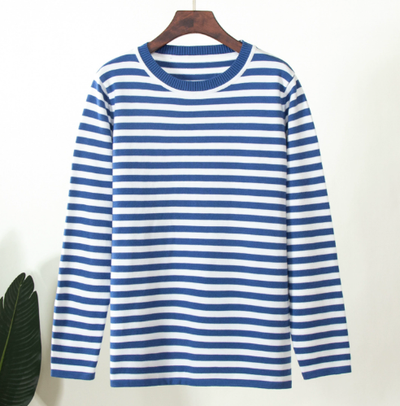 Coastal Inspiration Striped Knit Top