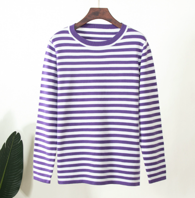 Coastal Inspiration Striped Knit Top