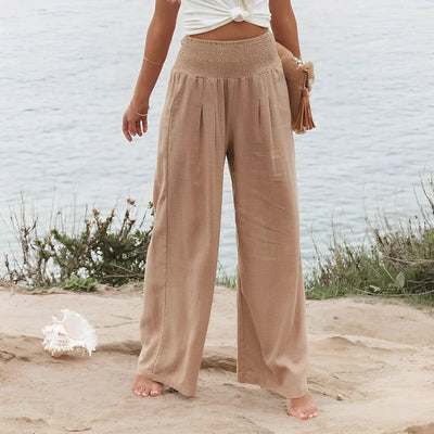Seaside Serenity Wide-Leg Pants