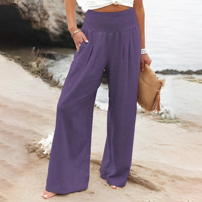 Seaside Serenity Wide-Leg Pants