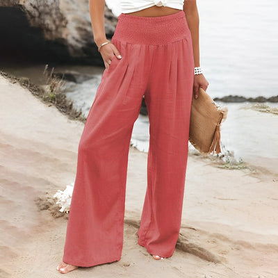 Seaside Serenity Wide-Leg Pants