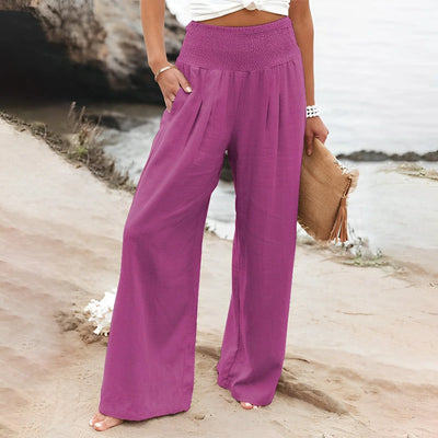 Seaside Serenity Wide-Leg Pants