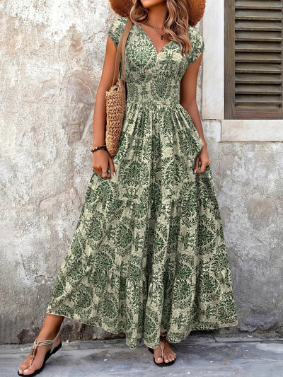 Secret Garden Ruched Maxi Dress