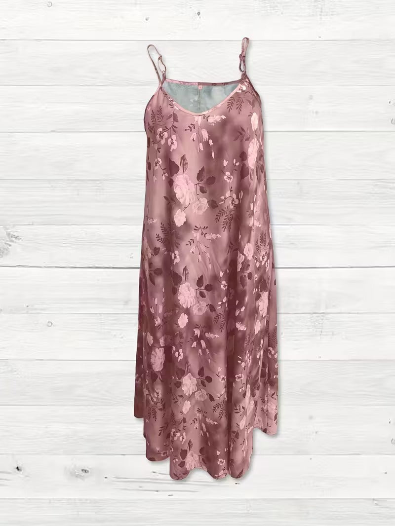 Serene Bloom Split Detail Maxi Dress