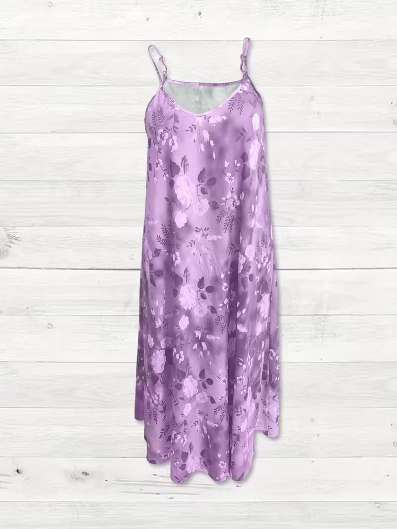 Serene Bloom Split Detail Maxi Dress