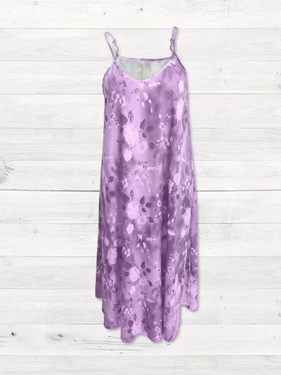 Serene Bloom Split Detail Maxi Dress