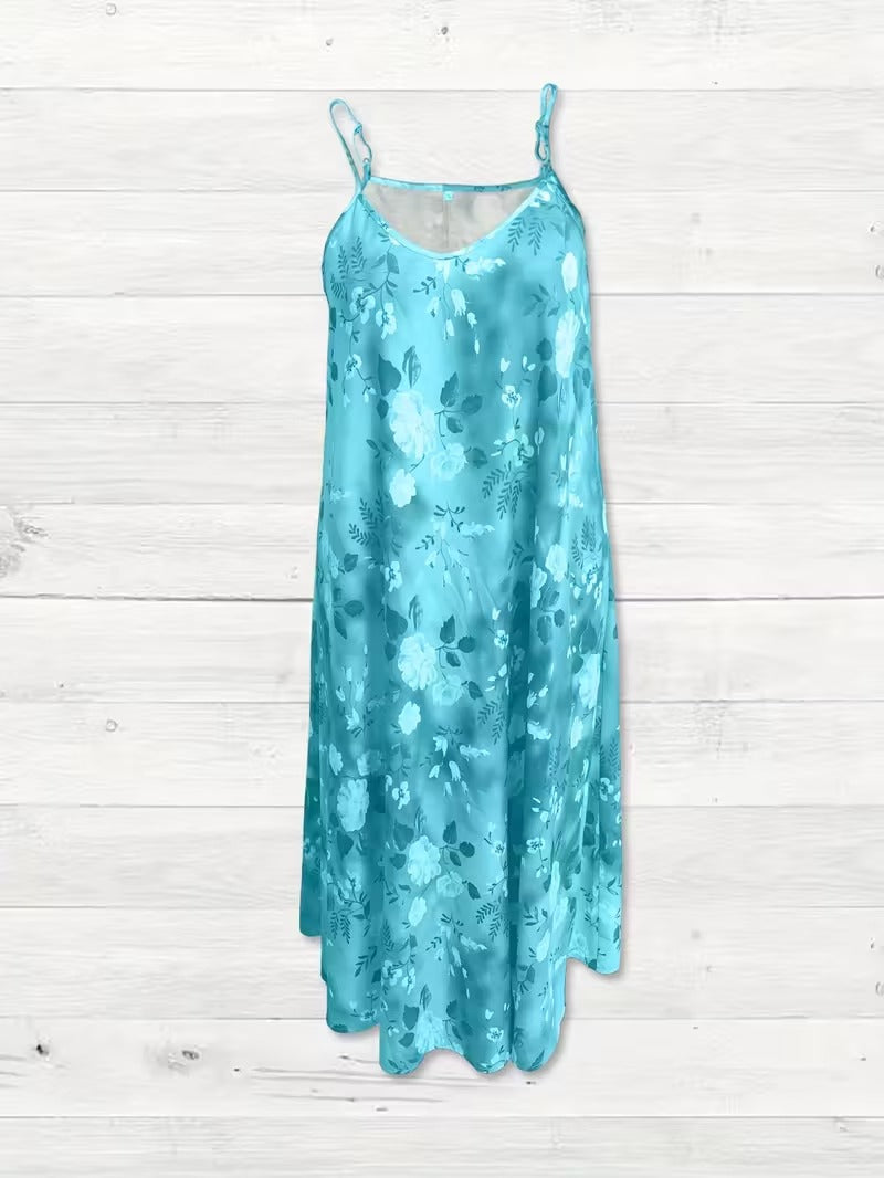 Serene Bloom Split Detail Maxi Dress