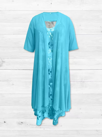 Serene Bloom Split Detail Maxi Dress