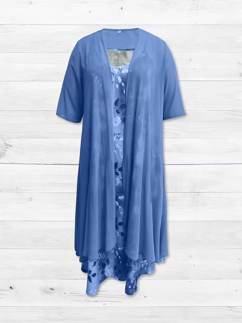 Serene Bloom Split Detail Maxi Dress