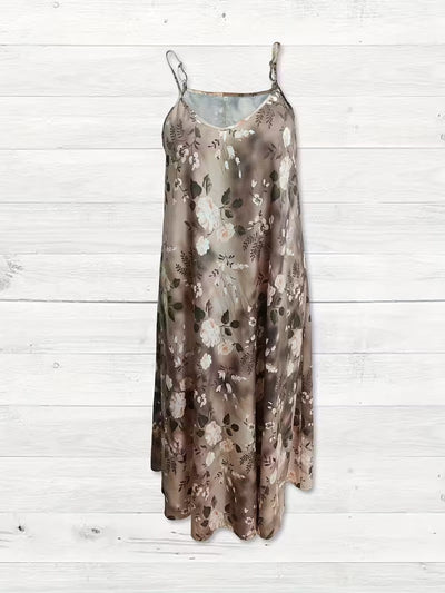 Serene Bloom Split Detail Maxi Dress