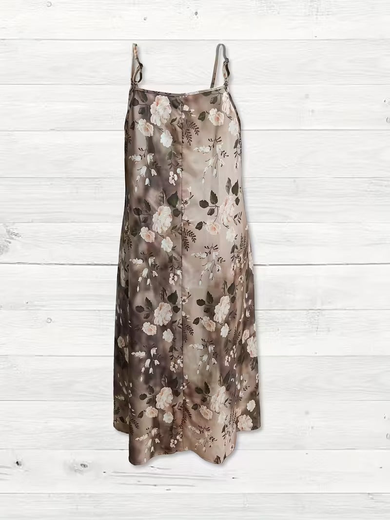 Serene Bloom Split Detail Maxi Dress
