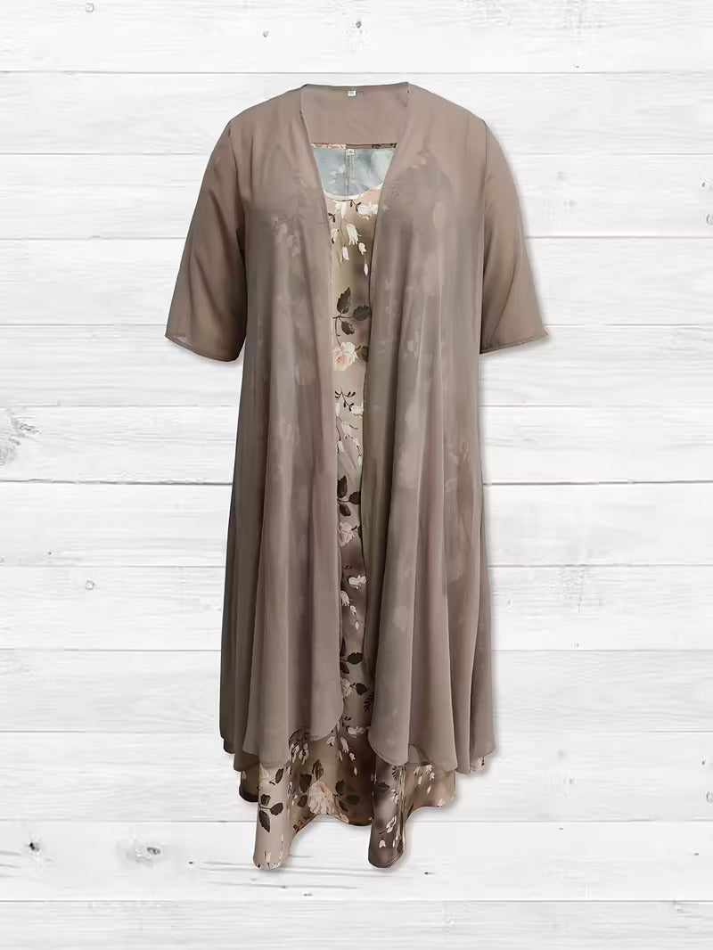 Serene Bloom Split Detail Maxi Dress