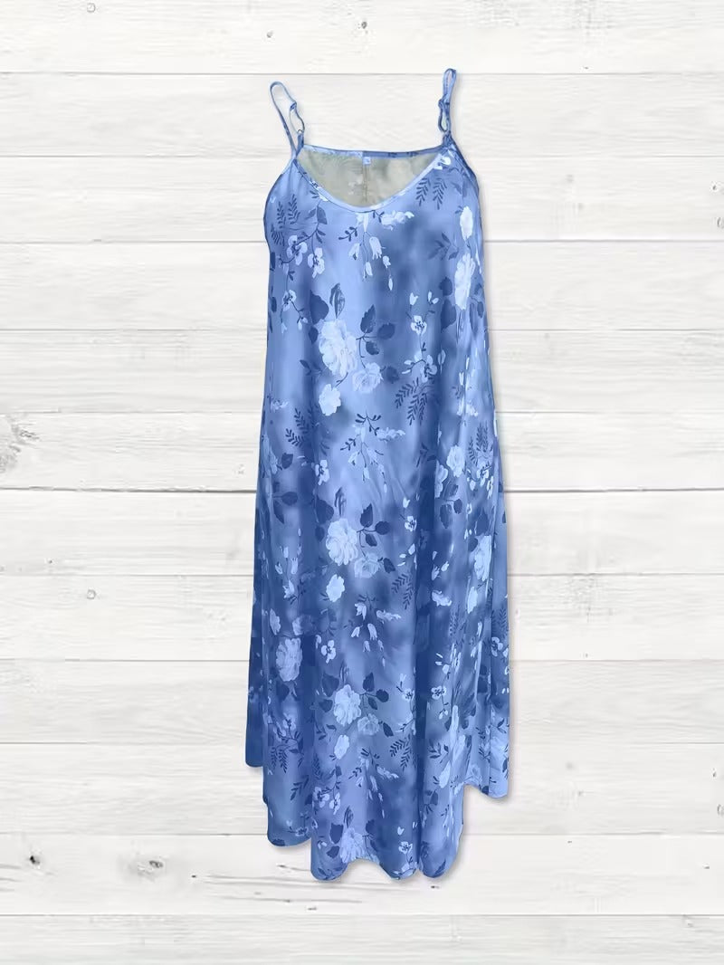 Serene Bloom Split Detail Maxi Dress