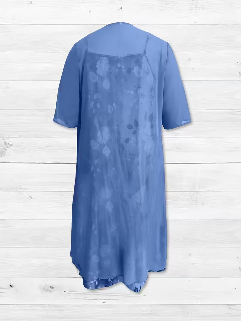 Serene Bloom Split Detail Maxi Dress